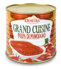 Demetra - Polpa Grand Cuisine Cubettata barattolo 2500 grammi pz.6 NATURALMENTE SENZA GLUTINE